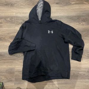 Under Armor Hoodie- black and gray size XL